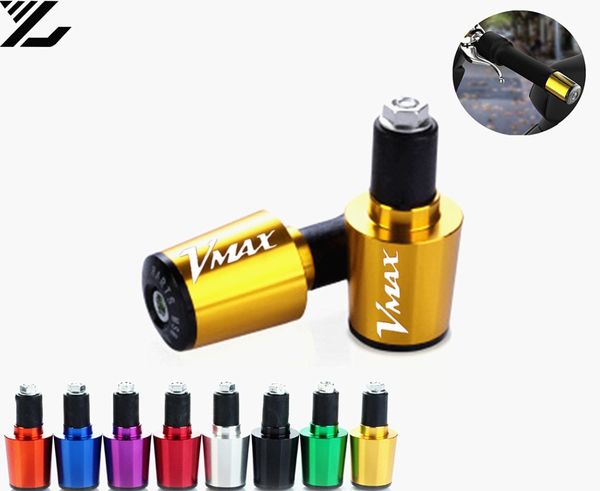 

universele мотоцикл handlebar завершает алюминий 22мм двигателя цанги ручка бар окончание для yamaha v-max 2009-2016 2011 2012 2013 2014