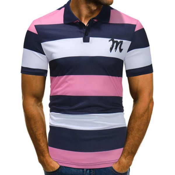 

new fashion autumn men cotton splicing casual button stripe splicing pullover short sleeve casual shirt blouse sale, White;black