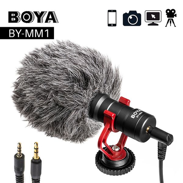 

by-mm1 video record microphone boya for dslr camera smartphone osmo pocket youtube vlogging mic for iphone android dslr gimbal