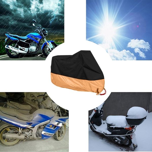 

1set waterproof outdoor motorbike uv protector rain dust bike motorcycle cover size l-3xl