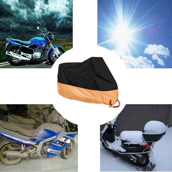 

1set waterproof outdoor motorbike uv protector rain dust bike motorcycle cover size l-3xl