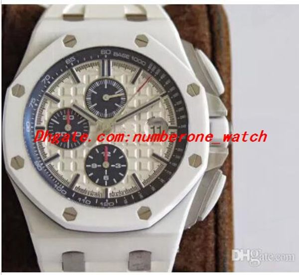 

j&f maker cal.3126 movement automatic chronograph 44mm watches waterproof for mens luxury watch, Slivery;brown