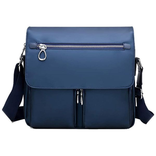 

men large capacity messenger bag waterproof briefcase anti theft crossbody purse