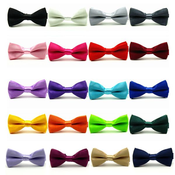 

baby boy kids bow tie children pre tied party wedding tuxedo bowties necktie, Red;brown