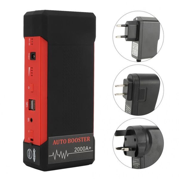 

car jump starter emergency portable external battery charger for automobile 24000mah 100-240v car accessories