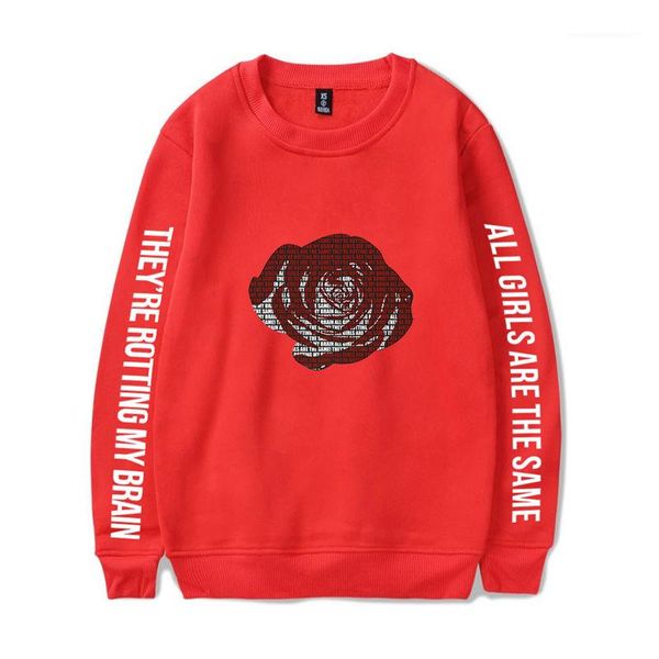 

neck solid color mens womens print sweatshirts loose mens womens casual hoodies juice wrld mens womens hoodies crew, Black