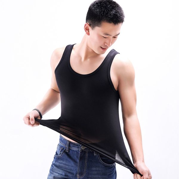 

men' tank left rom cotton big size summer men clothing black white singlets sleeveless fitness vest bodybuilding tees, White;black