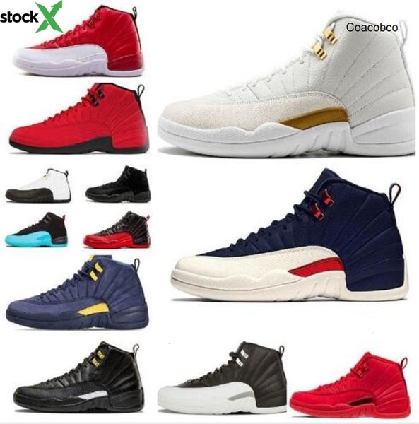 

new 2020 12s fiba basketball shoes men winterized gym red cny gamma blue dark grey mens sports sneakers with box