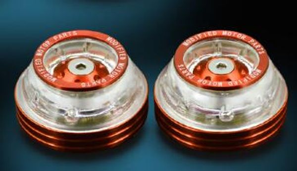 

pair aluminium alloy motorcycle front wheel drop resistance fork cups bws orange