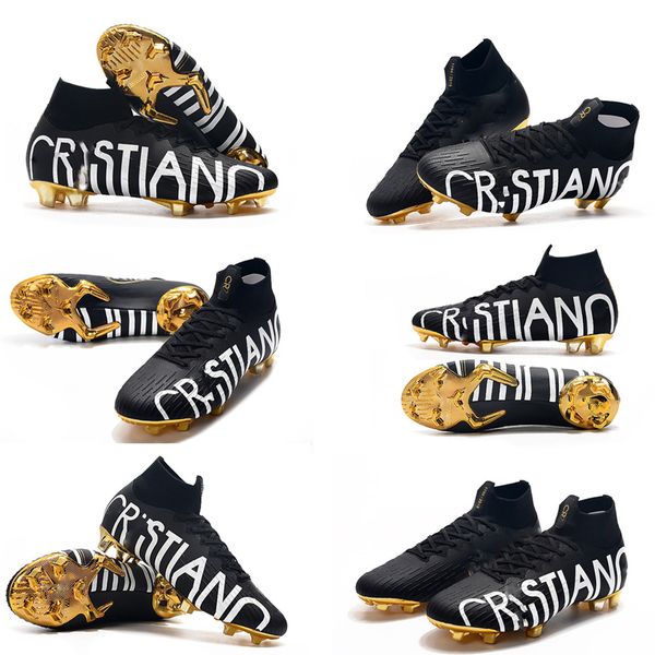 

2019 new arrived mens fg cleats mercurial superfly elite superfly 6 outdoor high ankle soccer shoes cr7 se mercurials football boots cleats