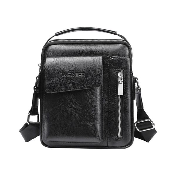 

new arrived men's messenger bag vintage leather men vintage shoulder bags crossbody bags retro zipper handbags