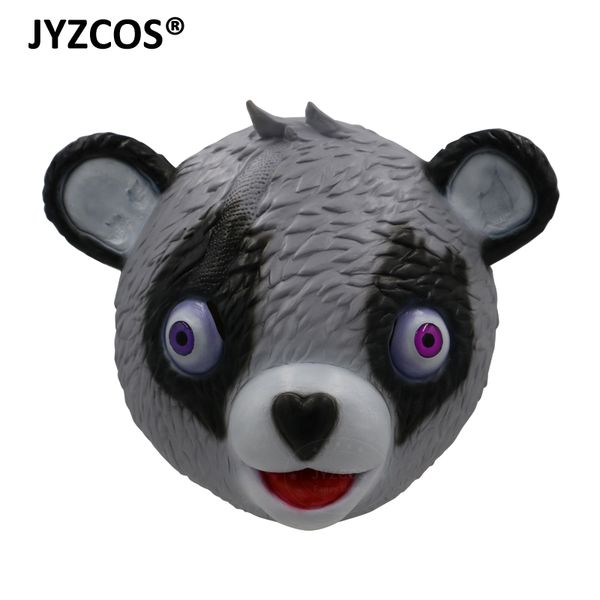 

jyzcos kid leader team розовый медведь маска из латекса маска шлем funy животных cosplay halloween party реквизит, Black;red