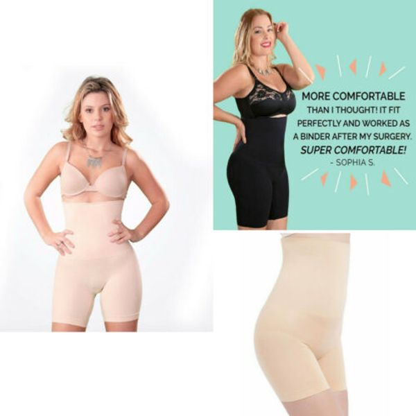 

au women slimming body shaper control tummy high waist panty shapewear underwear, Black;pink