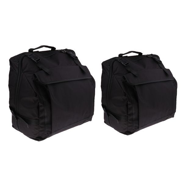 

2xpadded accordion backpack w/accordion accessory pockets for bass accordion