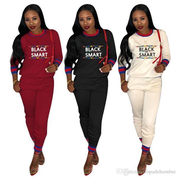 

new arrival women two piece outfits fashion letter printed ribbon sports tracksuits autumn winter designer women clothes, Gray