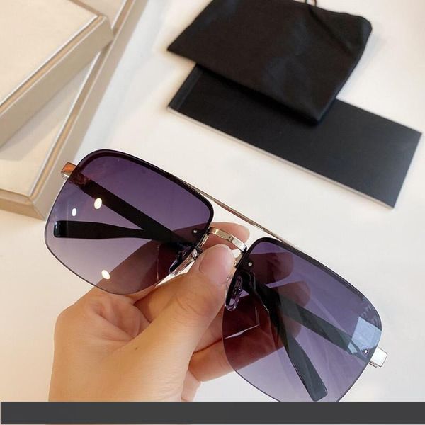 

новые дизайнерские солнцезащитные очки 0048top простые металлические овальные оправы очки ультра легкий вес легко носить очки uv400 защита с, White;black