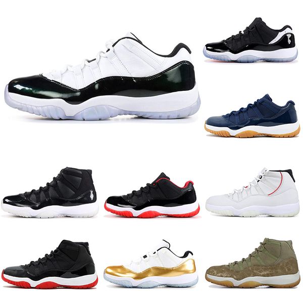 

2020 11s новый разводили concord 45 11s платина оттенок шапочке и мантии мужчины баскетбол обувь gym red бред бароны 7-13