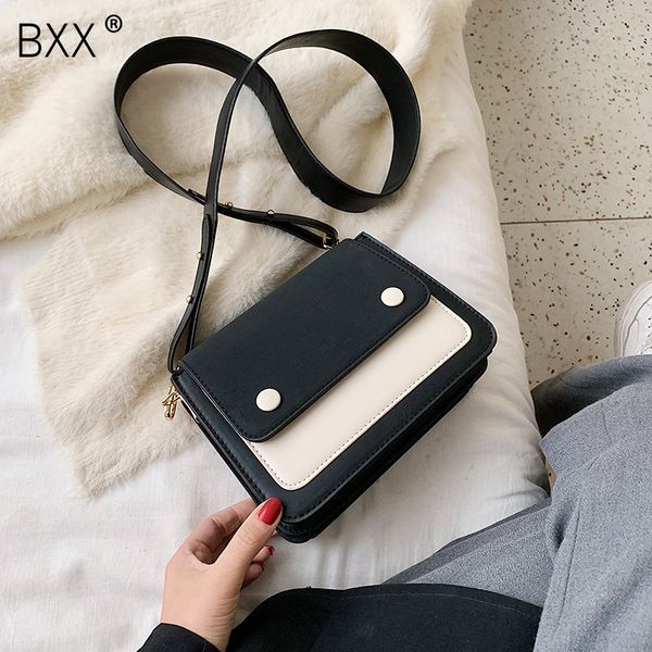 

bxx] pu leather crossbody bags for women 2020 spring fashion travel handbag fashion simple shoulder messenger bag ladies hk675