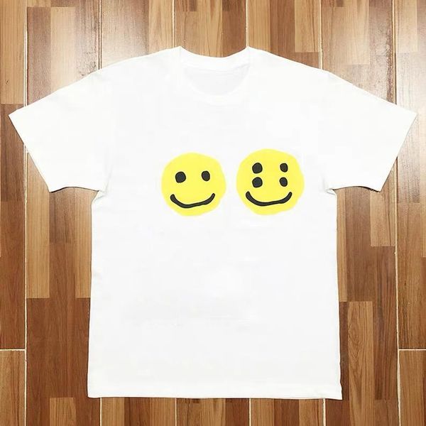 

19ss printing logo tee fashion cotton comfortable short sleeve couples women and men's designer t-shirts s-xl hfkytx041, White;black