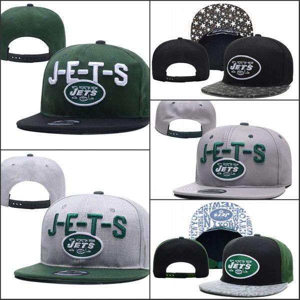 

2019 нью-йоркские регулируемые головные уборы Jets команда вышивки логотип Snapback All Team