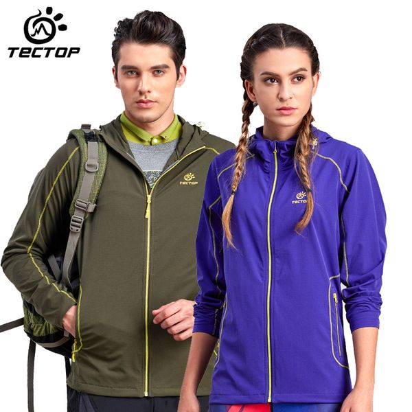

tecspring autumn men women camping/hiking jacket outdoor sport trench coat fishing outwear male jackets waterproof windproof, Blue;black