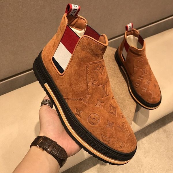 

men's boots in the pile all appropriate popular luxury leather air basketball shoes fashion shoes,with original box,9, Black