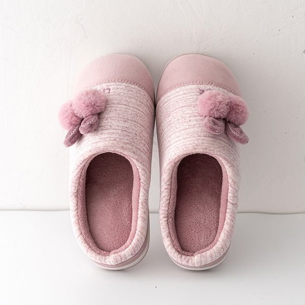 

cartoon women winter warm home slippers plush non-slip slippers men shallow mouth lovers couple plush shoes cute style, Black