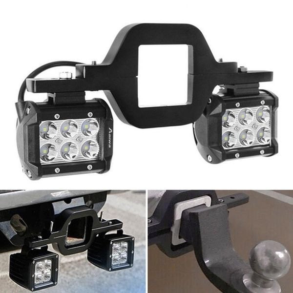 

tow hitch led reverse rear work light with mount bracket for off-road wrangler
