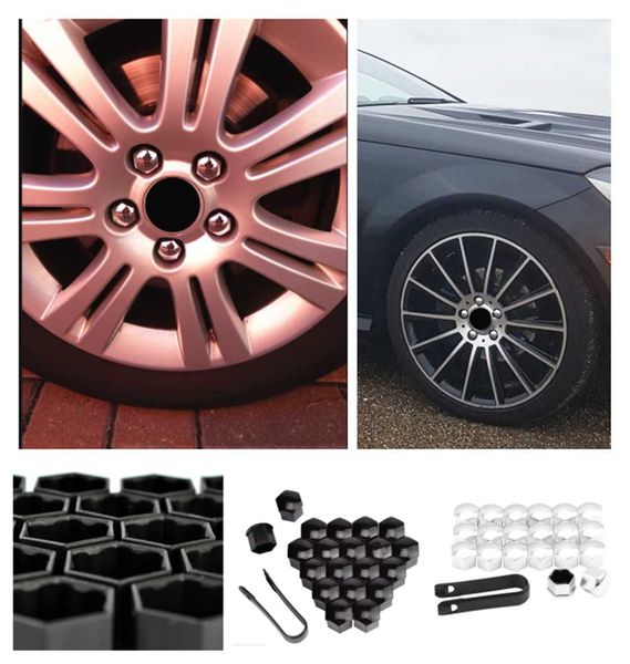 

20pcs universal styling rust 17 19 21mm tire nut screw bolt protection cap for