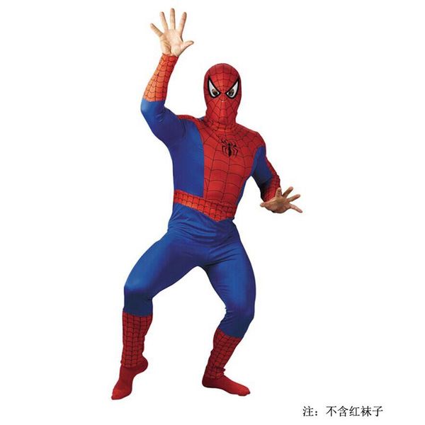 

classic lycra elastic hero zentai halloween cosplay costume full bodysuit for men & women, Black;red