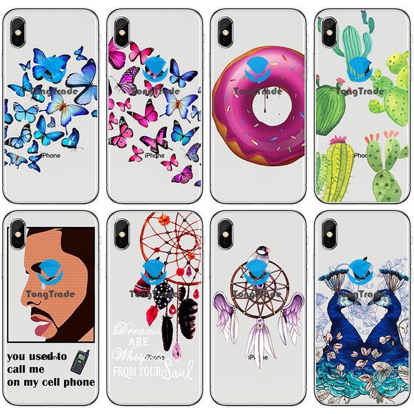 

tongtrade] soft silicone tpu case for iphone x xs 11 pro max 8 7 6s 6p 5s 5p huawei nova 6 se 5g custom cartoon animal dreamcatcher case