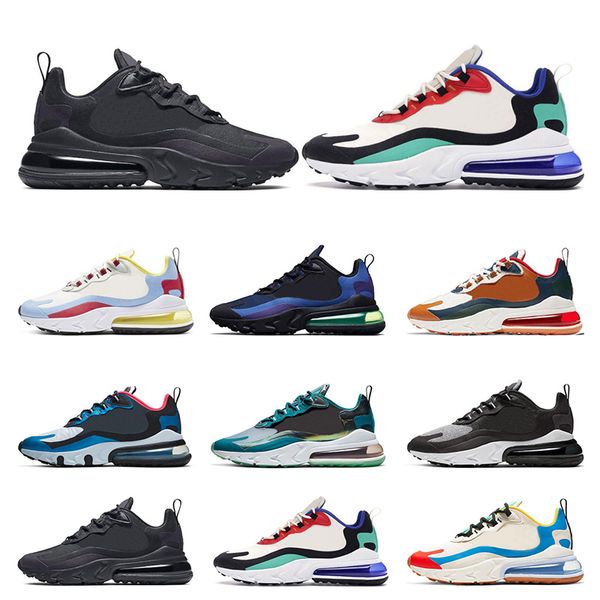 

new arrivel react men running shoes heritage sea green bauhaus sunset deep royal blue optical triple black sports sneakers trainers