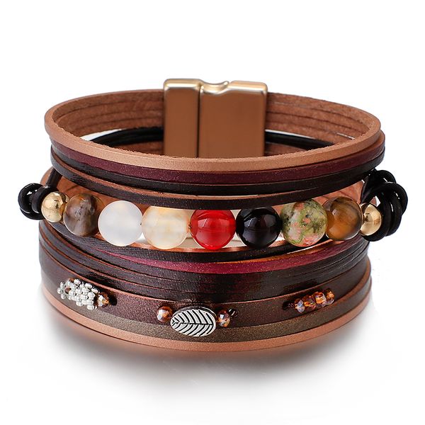 

flashbuy мода природные бисер зерна многослойные браслеты для женщин модные красочные браслет ювелирных изделий femme свадебные аксессуары, Golden;silver