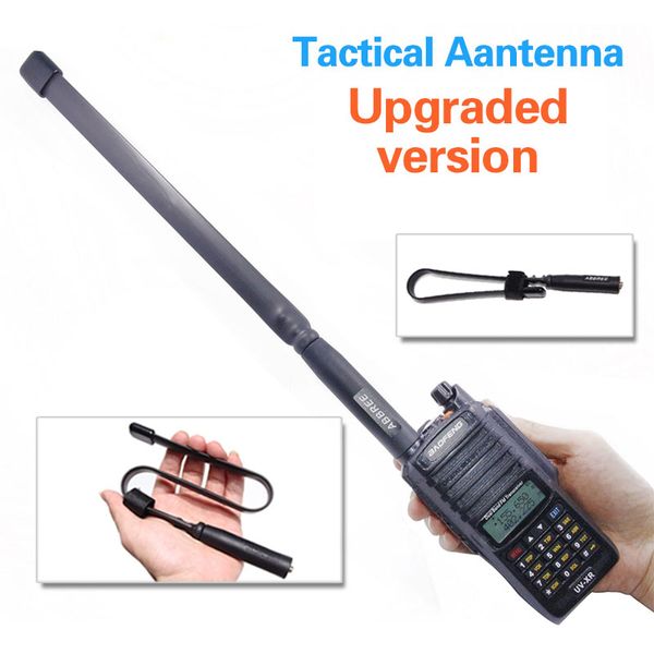 

ABBREE Army Tactical Складная двухдиапазонный VHF / UHF 144 / 430MHz антенна для Baofeng UV-XR UV-9R Plus Водон