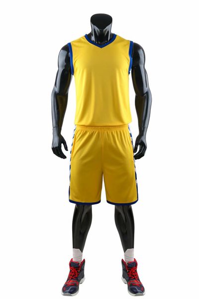 

discount men training basketball sets with shorts uniforms reversible basketball jerseys for that home and away look kits sports 23-06, Blue;black