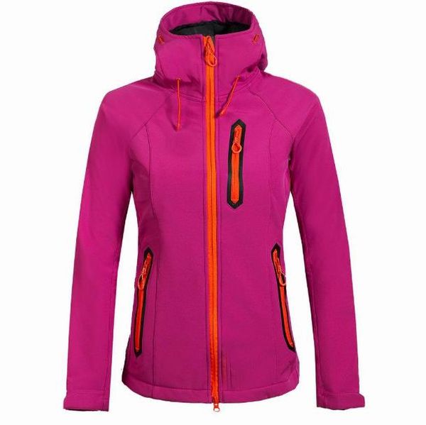 

womens denali apex bionic jackets outdoor casual softshell warm waterproof windproof breathable ski coat 1522, Black;brown