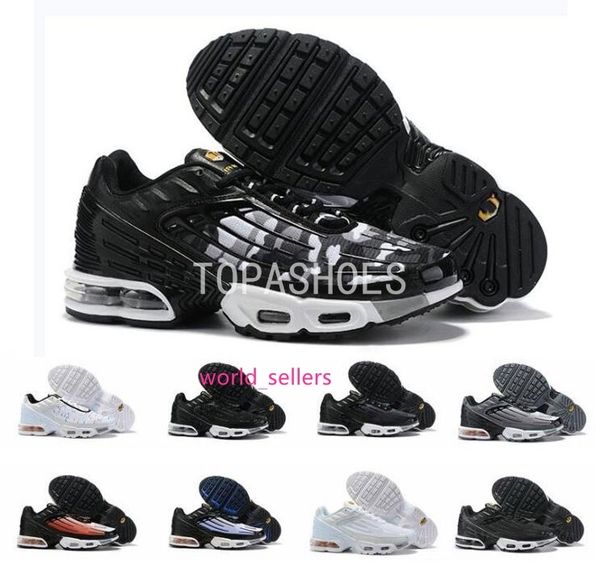 

2019 new plus iii 3 men desig tuned running shoes classic outdoor black white sport shock sneakers women requin blue spider 36-45