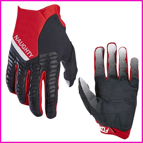 

mx pawtector black red gloves mtb riding dirt bike cycling off-road race sports gloves