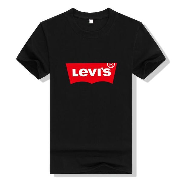 

LEVIS Новые хлопковые женские и мужские футболки дизайнерские футболки фирменного
