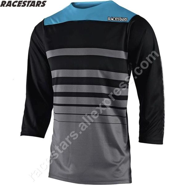 

racestars 2020 mx men's downhill jerseys mountain bike mtb shirts offroad dh motorcycle jersey motocross sportwear atv clothing, Black;red
