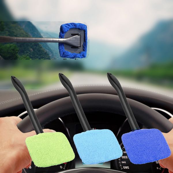 

brush dust long handle car cleaning wiper tool care glass towel auto window cleaner windshield windscreen microfiber