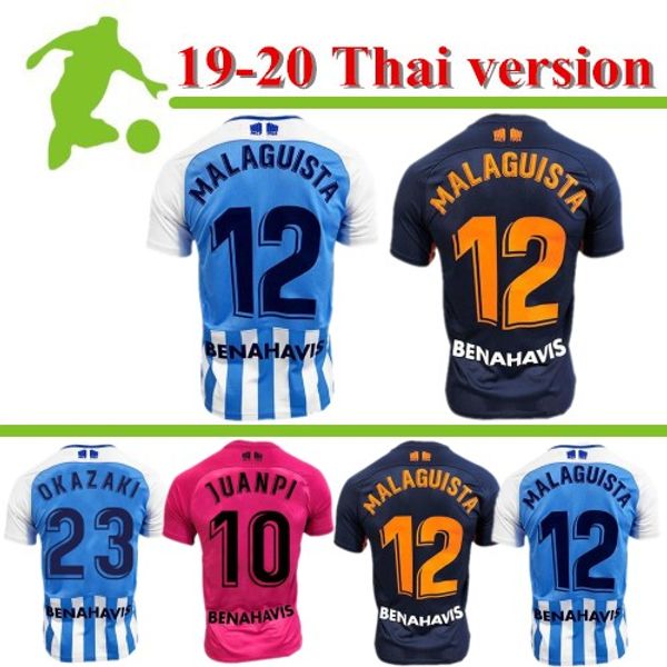 

2019 2020 malaga soccer jersey 19 20 home blue malaguista juanpi blanco juankar soccer shirt r.santos ontiveros gonzalez anor football, Black;yellow