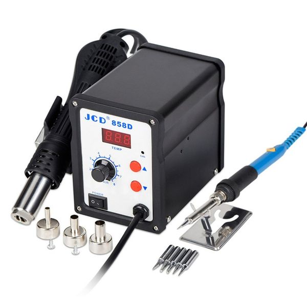

bk-858d smd brushless heat gun air rework soldering station 700w 220v