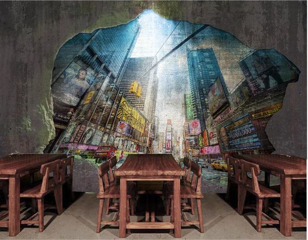 

wallpaper for walls 3 d for living room night wallpapers scene retro cement wall 3d three d stereo large background wall