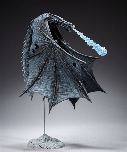 

game of thrones viserion ice dragon mcfarlane deluxe figure collection model toys kids child gift t200505