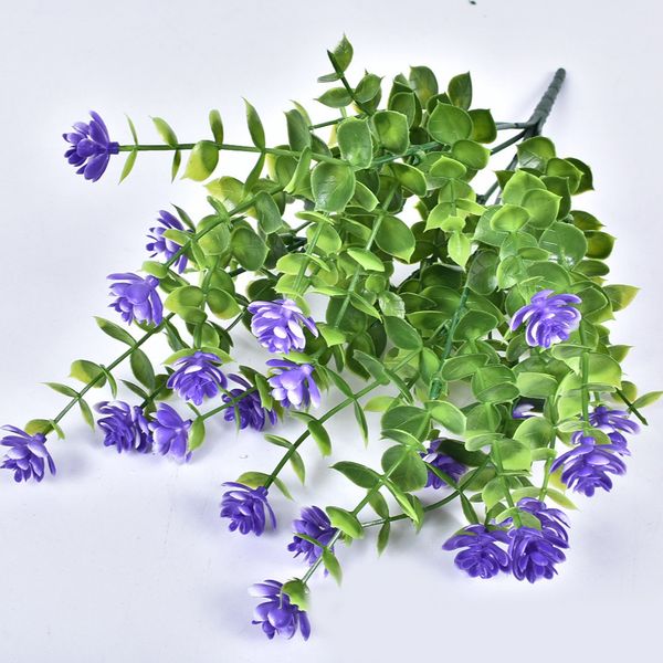 

1 bunch artificial fake leaf eucalyptus shrubs branches flowers home decor gift