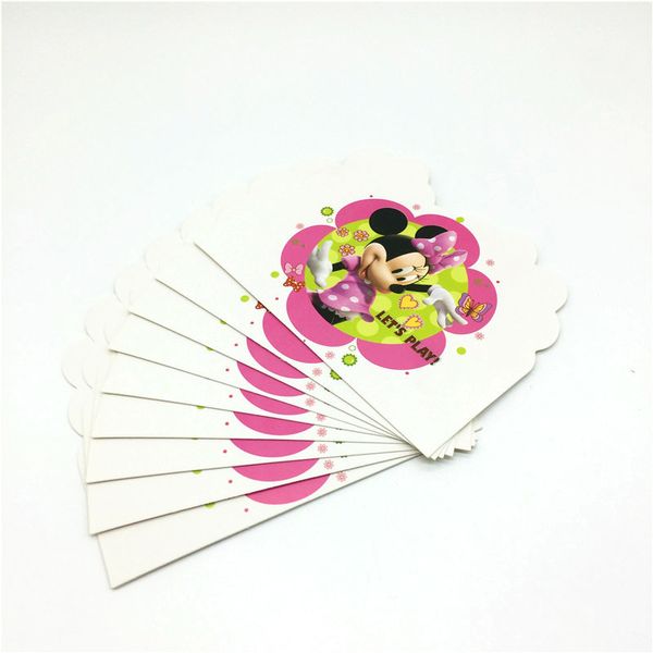 

mouse cartoon theme party decoration children like invitation card birthday party supplies mouse 10pcs/lot