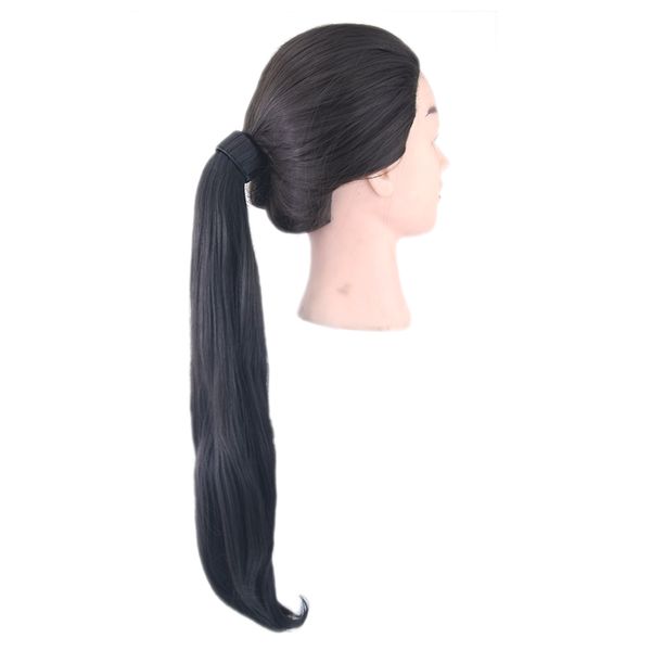 Long Synthetic Hair Straight Ponytails With Hair Band Little Pony