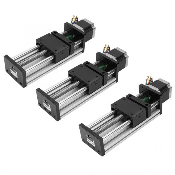 

aluminum alloy guide rail double shaft ball screw linear guide rail with 57 motor for automation industry
