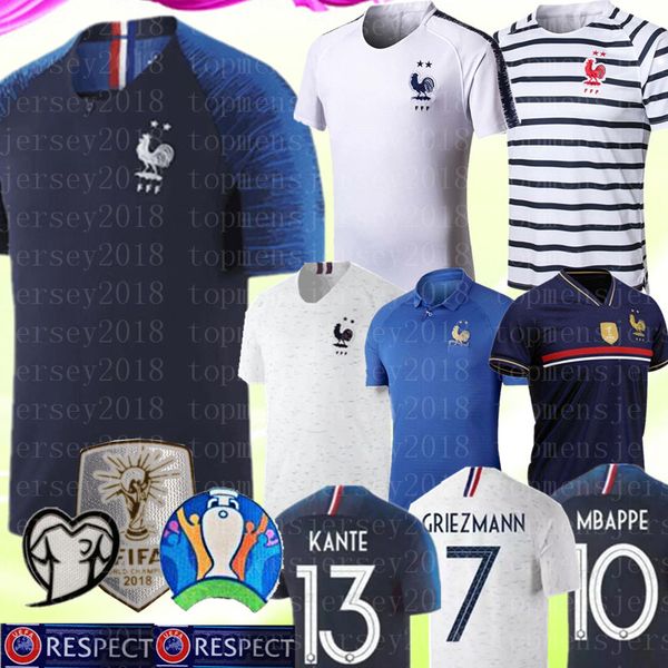 

frances griezmann #7 mbappe #10 pogba #6 world cup soccer jersey dembele #11 payet #8 kante #13 giroud #9 football uniforms, Black;yellow